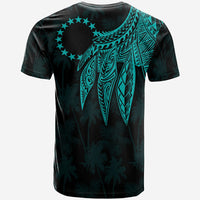 Cook Islands T Shirt Polynesian Wings (Turquoise) - Polynesian Pride