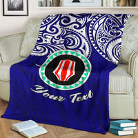 (Custom Personalised) Papua New Guinea Bougainville Pride Blanket - LT12 - Polynesian Pride