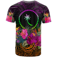 Chuuk Custom T Shirt Summer Hibiscus - Polynesian Pride