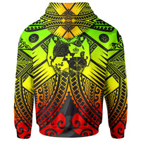 Tonga Polynesian Hoodie Tonga Reggae Seal with Polynesian tattoo - Polynesian Pride