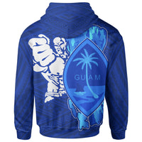 Guam Zip Hoodie Chamorro Warrior - Polynesian Pride