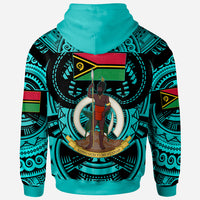 Vanuatu Hoodie Vanuatu Polynesian Culture Pride Turquoise Hoodie LT10 - Polynesian Pride