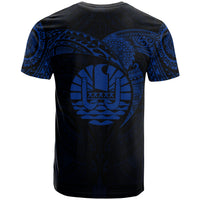 Tahiti Polynesian T Shirt Full Color Heart Shield - Polynesian Pride
