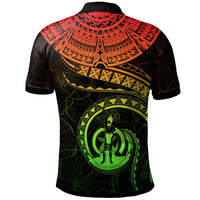 Vanuatu Polynesian Polo Shirt Vanuatu Waves (Reggae) - Polynesian Pride