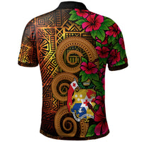Tonga Polynesian Polynesian Polo Shirt Hibiscus Vintage - Polynesian Pride