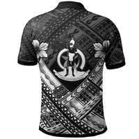 Vanuatu Custom Polynesian Polo Shirt Vanuatu White Seal Camisole Hibiscus Style - Polynesian Pride