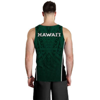 Hawaii Volleyball Green Warrior Men Tank Top - LT2 - Polynesian Pride