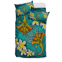 Palau Polynesian Bedding Set - Manta Ray Ocean - Polynesian Pride