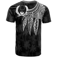 Pohnpei Custom T Shirt Polynesian Wings (White) - Polynesian Pride