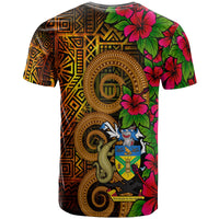 Solomon Islands Polynesian Custom T Shirt Hibiscus Vintage - Polynesian Pride