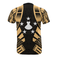 Austral Islands T Shirt Austral Islands FLag Polynesian Tattoo Gold Style - Polynesian Pride