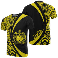 Samoa Yellow Polynesian T Shirt Circle Style Unisex Yellow - Polynesian Pride