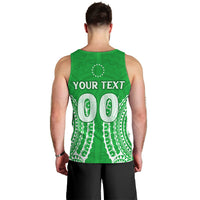 (Custom Personalised) Cook Islands Rarotonga Men Tank Top - Tribal Pattern - LT12 - Polynesian Pride