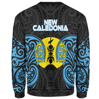 New Caledonia Polynesian Custom Personalised Sweater - Spirit Style Blue - Polynesian Pride