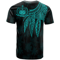 Samoa T Shirt Polynesian Wings (Turquoise) - Polynesian Pride