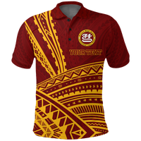 Custom Tafuna High School American Samoa Pride Polo Shirt LT12 Unisex Red - Polynesian Pride