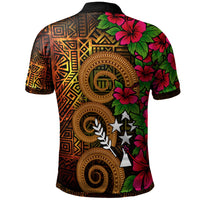 Kosrae Micronesia Polynesian Polo Shirt Hibiscus Vintage - Polynesian Pride