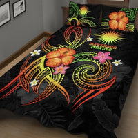 Marshall Islands Polynesian Quilt Bed Set - Legend of Marshall Islands (Reggae) - Polynesian Pride