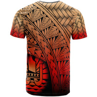 Tahiti Polynesian T Shirt Plumeria Tattoo Tribal - Polynesian Pride