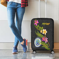 Federated States Of Micronesia Polynesian Luggage Covers - Plumeria Tribal - Polynesian Pride