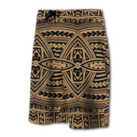 Hawaii Polynesian Seamless Board Shorts Gold - Polynesian Pride