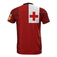 Tonga T Shirt Tonga Flag Coat of Arms Polynesian Tattoo Style Style Style Style Style - Polynesian Pride