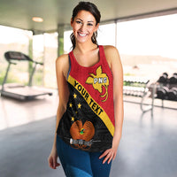(Custom Personalised) Papua New Guinea Rugby Women Racerback Tank The Kumuls PNG LT13 - Polynesian Pride