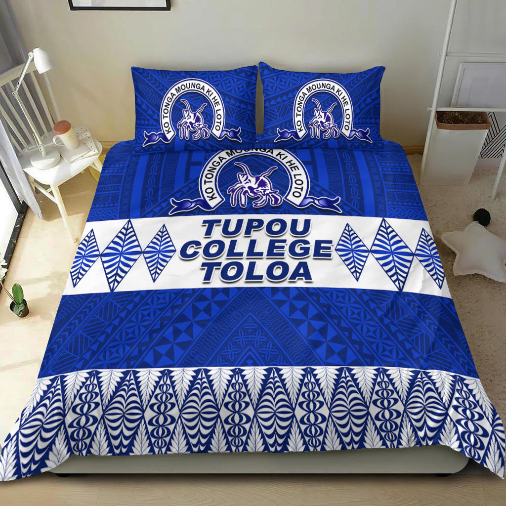 Tupou College Toloa Bedding Set Version Special LT13 Blue - Polynesian Pride