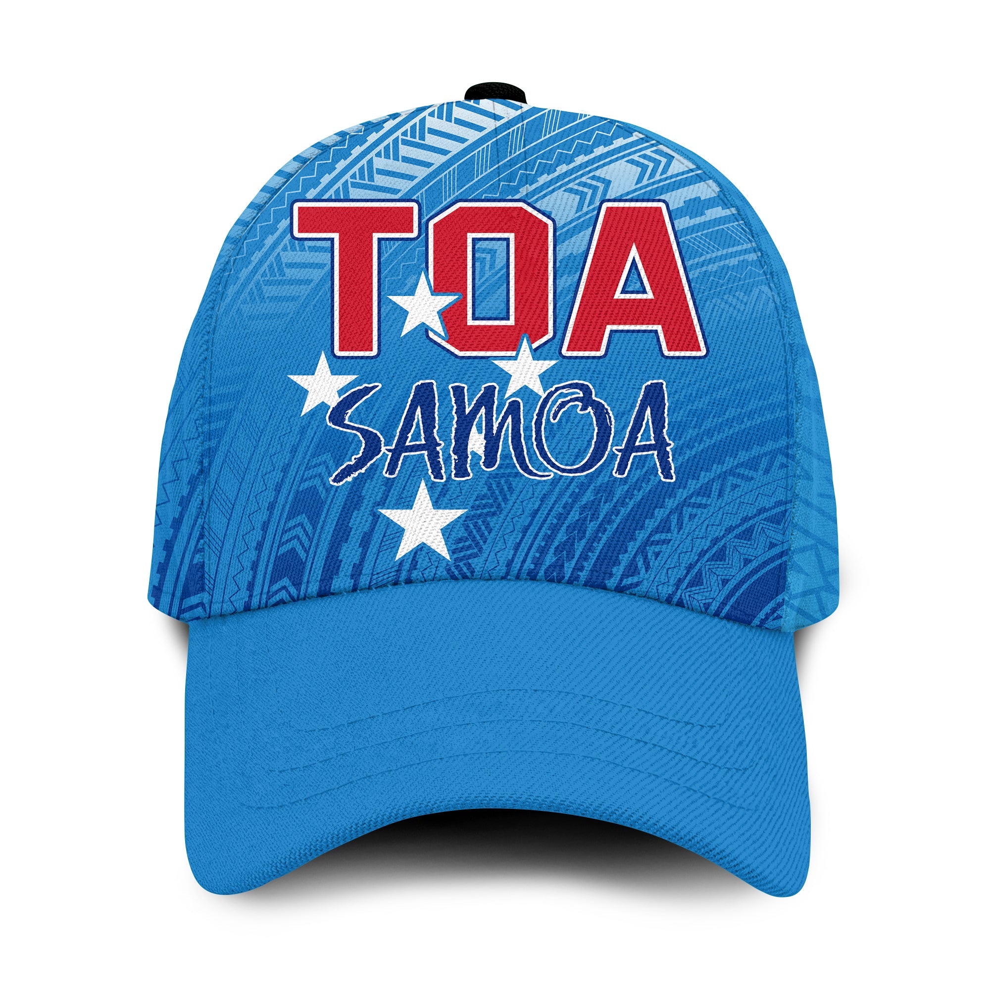 Toa Samoa Rugby Classic Cap Be Unique Ver.02 LT13 Classic Cap Universal Fit Blue - Polynesian Pride