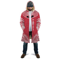 Tahiti Flag Polynesian Chief Cloak Unisex Red - Polynesian Pride