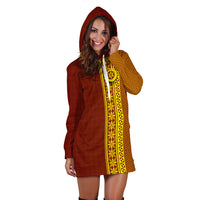 Tonga High School Hoodie Dress - Ngatu Pattern - LT12 - Polynesian Pride
