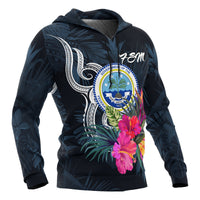 Federated States of Micronesia Hoodie Tropical Flowers - Polynesian Pride