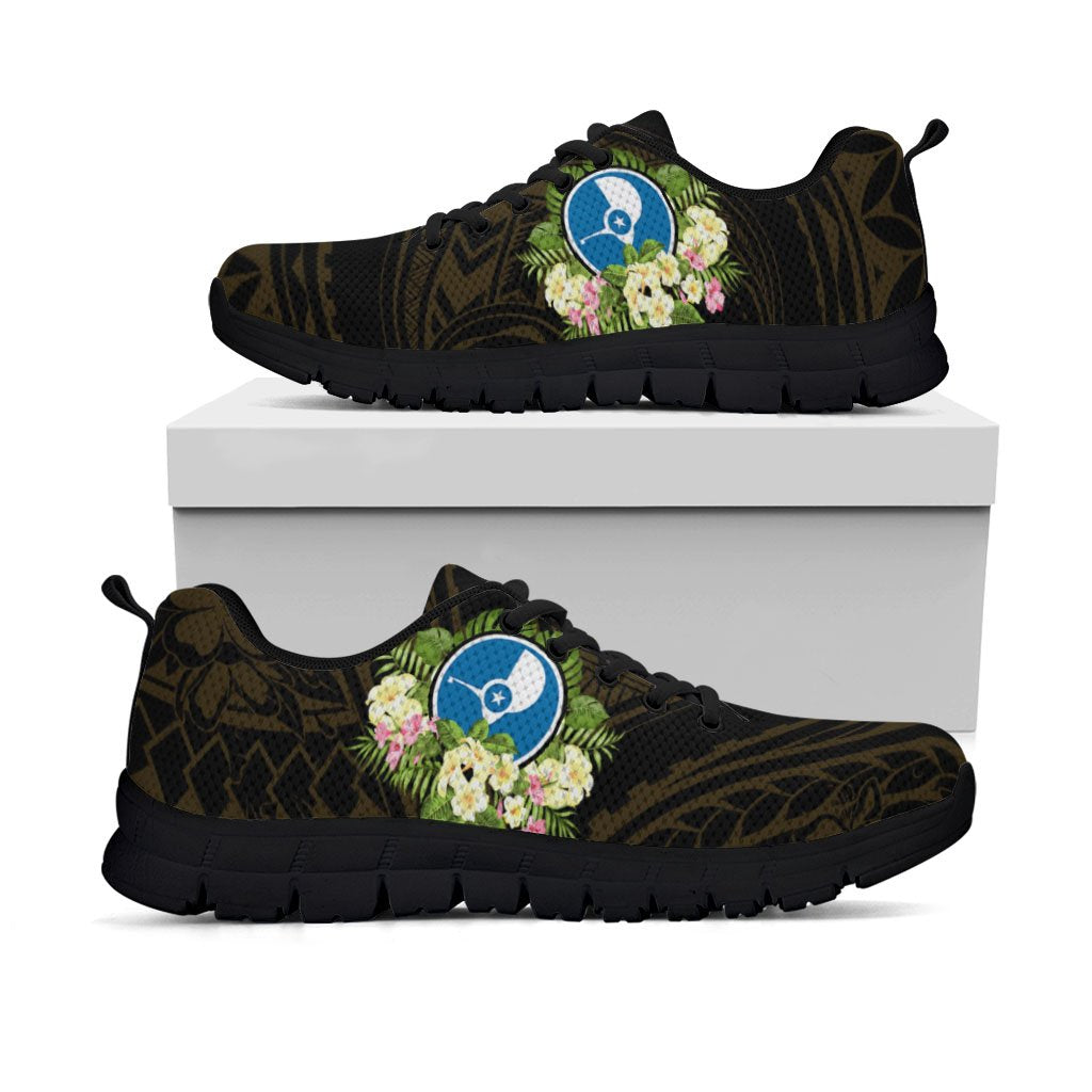 Yap State Sneakers - Polynesian Gold Patterns Collection - Polynesian Pride