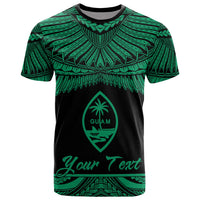 Guam Polynesian Custom T Shirt Guam Pride Green Version Unisex Green - Polynesian Pride