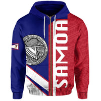 hawaiiZip Hoodie American Samoa Half Concept - Polynesian Pride