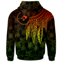 Yap Custom Hoodie Polynesian Wings (Reggae) - Polynesian Pride