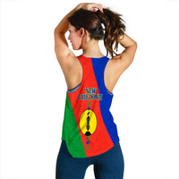 New Caledonia Women Tank Top - Flag Style - LT12 - Polynesian Pride