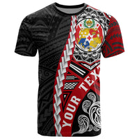 Tonga Polynesian Custom T Shirt Wave Tattoo Unisex Black - Polynesian Pride