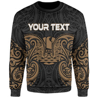 Tahiti Polynesian Custom Personalised Sweater - Spirit Style Gold Unisex Gold - Polynesian Pride