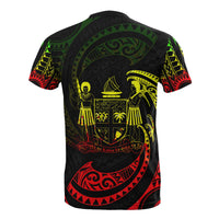 Fiji Polynesian Custom T Shirt Reggae Tribal Wave - Polynesian Pride