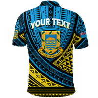 Custom Tuvalu Polo Shirt 44th Independence Anniversary Tribal Pattern LT12 - Polynesian Pride