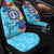Northern Mariana Islands Custom Personalised Car Seat Covers - Tropical Style Universal Fit Blue - Polynesian Pride