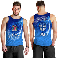 Fiji Tapa Tribal Coconut Tree Men Tank Top - LT12 - Polynesian Pride