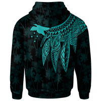 Papua New Guinea Hoodie Polynesian Wings (TurQuoiSe) - Polynesian Pride