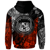 Polynesian Hawaii Zip up Hoodie Vintage Polynesian Style - Polynesian Pride