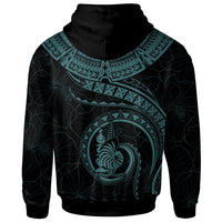 New Caledonia Polynesian Hoodie New Caledonia Waves (Turquoise) - Polynesian Pride