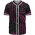 Guam Polynesian Custom Personalised Baseball Shirt - Pink Tribal Wave Unisex Pink - Polynesian Pride