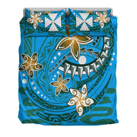 Wallis and Futuna Bedding Set - Spring Style Blue Color - Polynesian Pride