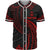 Guam Polynesian Custom Personalised Baseball Shirt - Red Tribal Wave Unisex Red - Polynesian Pride