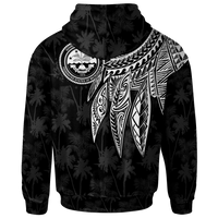 Federated States of Micronesia Hoodie Polynesian Wings (White) - Polynesian Pride